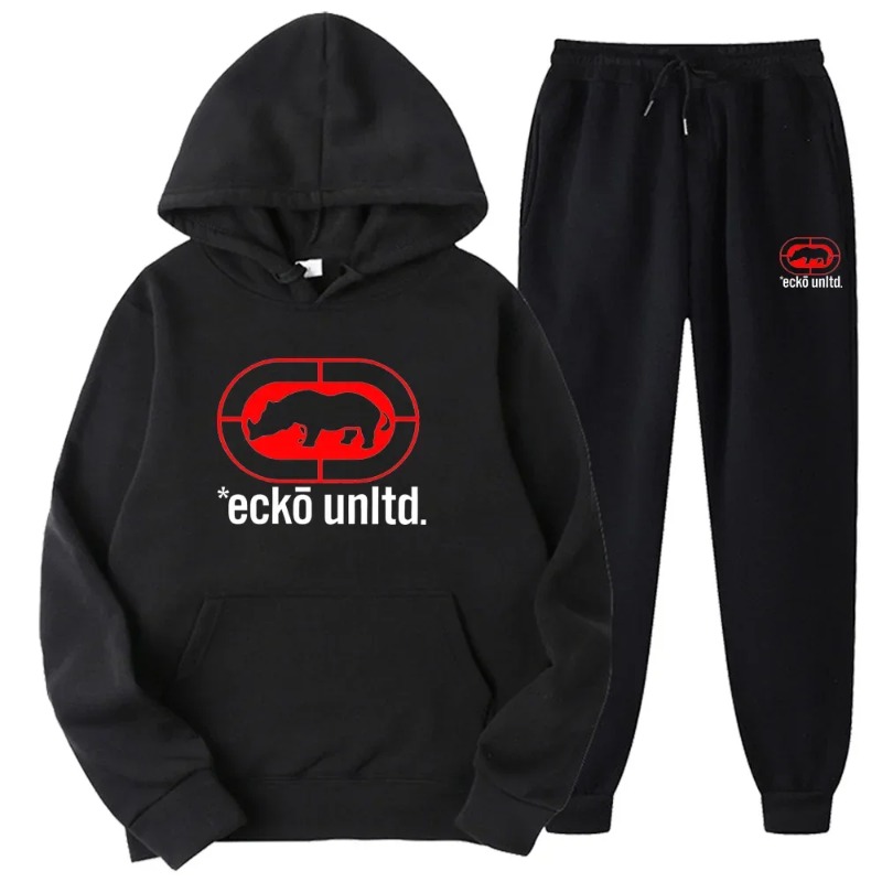 Street Fashion Logo - Ecko Unltd. 라이노 로고 스웨트슈트 후드티와