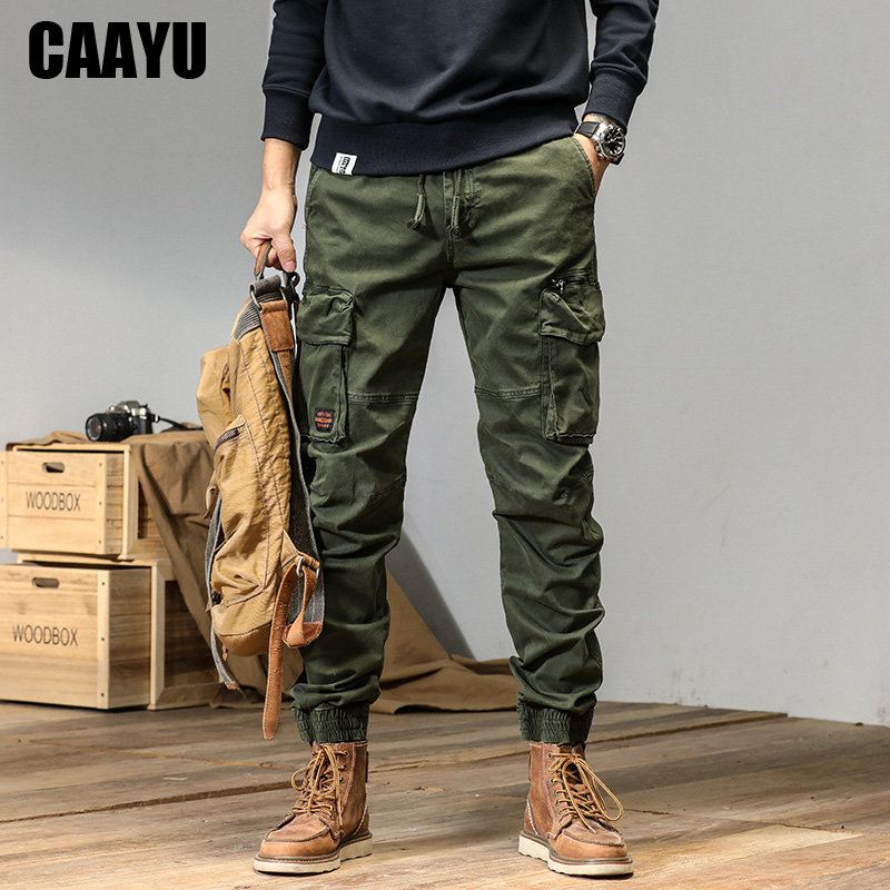 Techwear Pants Tactical - CAAYU-캐주얼 멀티 포켓 카고 팬츠 남성용,