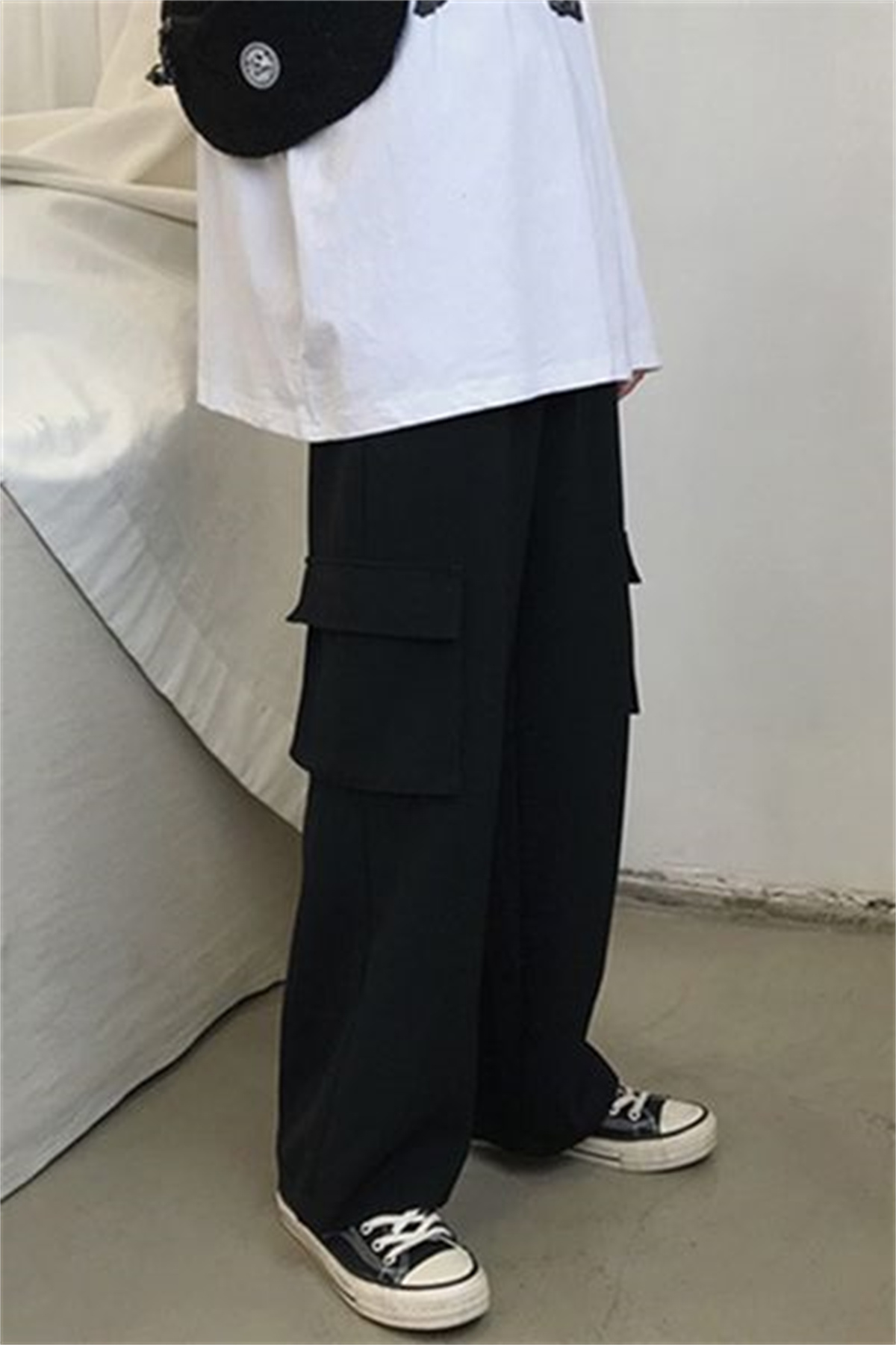 블랙 남성 힙합 카고 바지 캐주얼 여름 솔리드 다중 포 - Techwear Pants Tactical 리뷰 및 가격