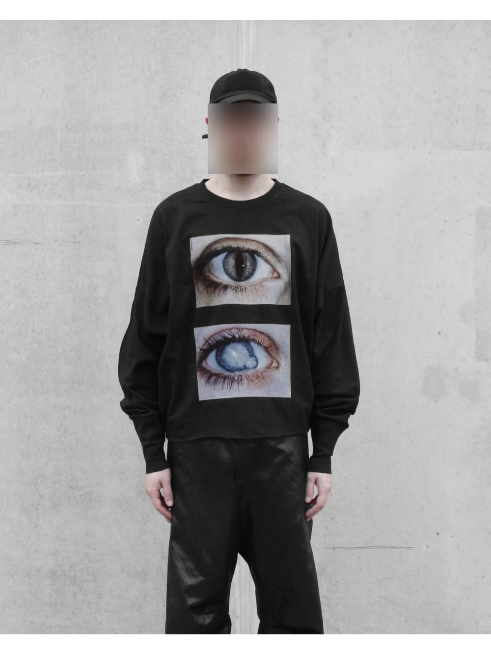 2026 새로운 다크 고딕 현실적인 더블 아이 인쇄 긴 - Street Fashion For 2026 리뷰 및 가격