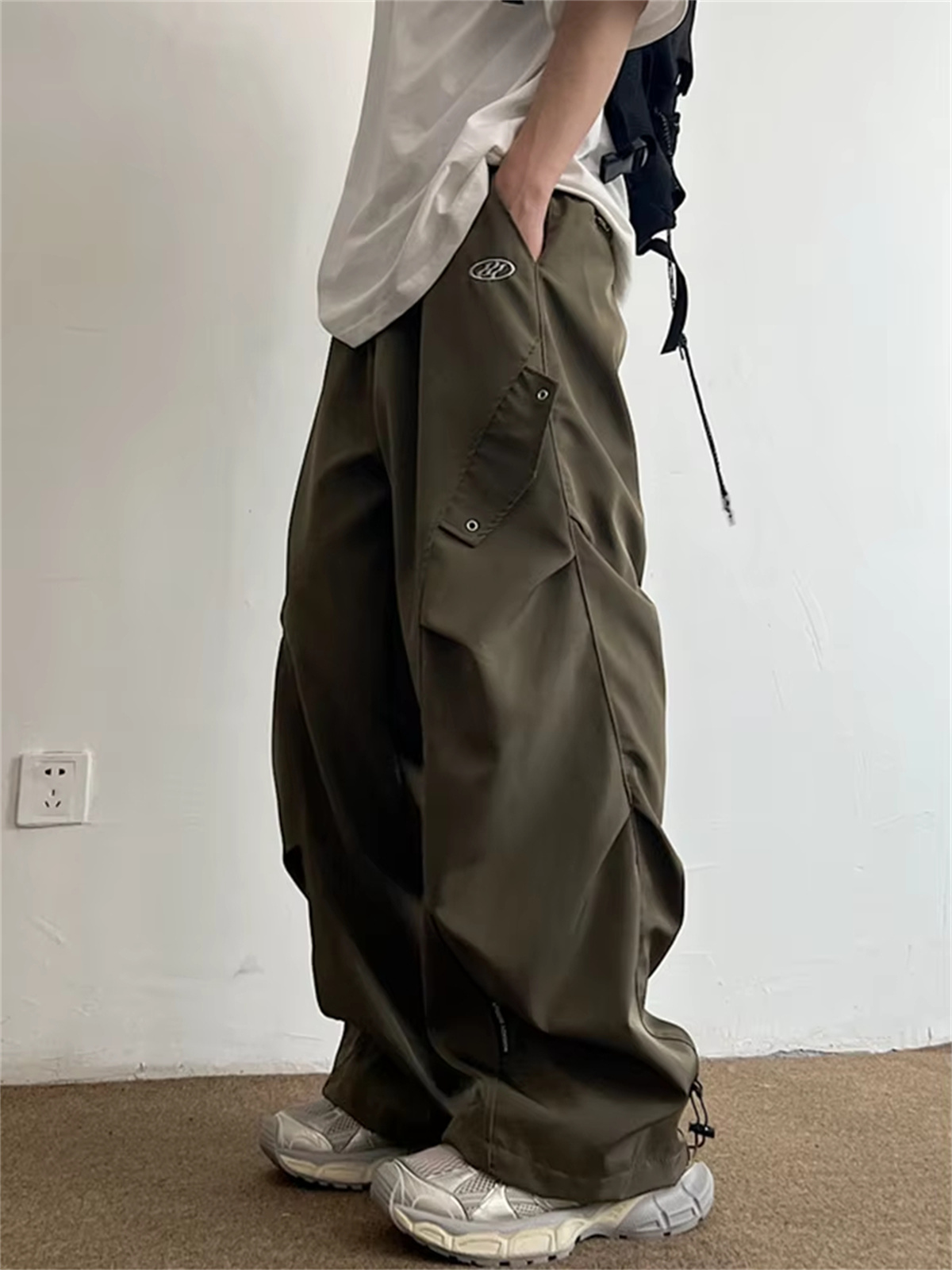 Techwear 낙하산 카고 바지 남성 힙합 와이드 레 - Techwear Pants Tactical 리뷰 및 가격