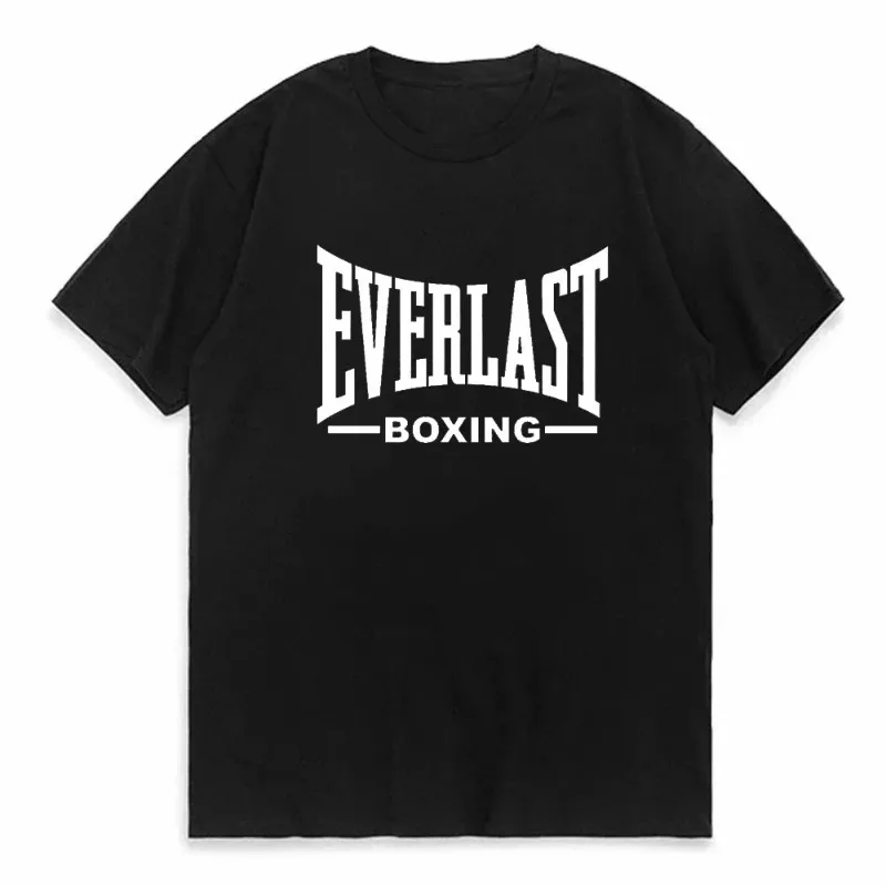 플러스 사이즈 EVERLAST BOXING 로고 티셔츠 - Street Fashion Logo 리뷰 및 가격